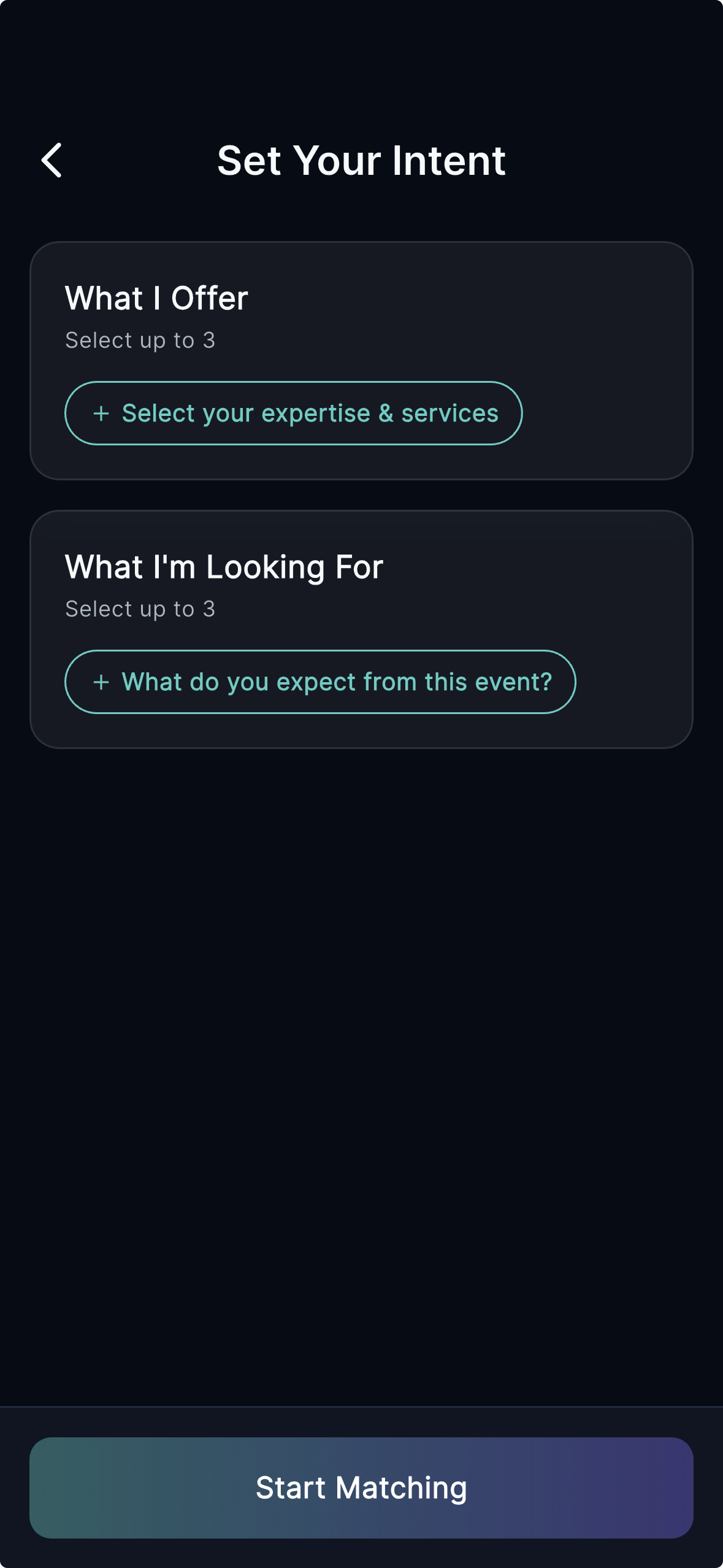 Intent Setup